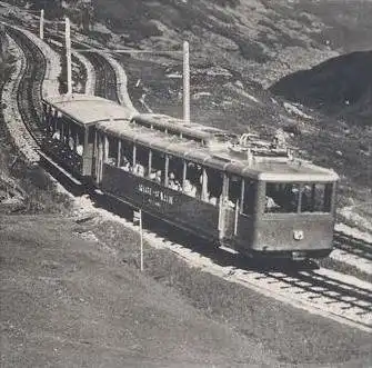 ÄLTERE POSTKARTE HOTEL RIGI-KULM BAHN Zug Railway Eisenbahn Lokomotive locomotive train cpa postcard AK Ansichtskarte