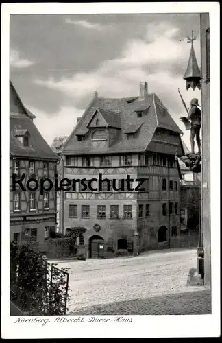 ALTE POSTKARTE NÜRNBERG ALBRECHT DÜRER HAUS MASCHINENWERBESTEMPEL STEMPEL TIERGARTEN 1912 - 1962 Ansichtskarte postcard