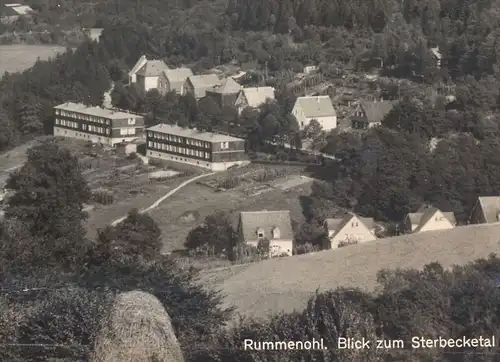 ÄLTERE POSTKARTE RUMMENOHL BLICK ZUM STERBECKETAL HEUERNTE HAGEN WESTFALEN Heu hay foin cpa postcard AK Ansichtskarte