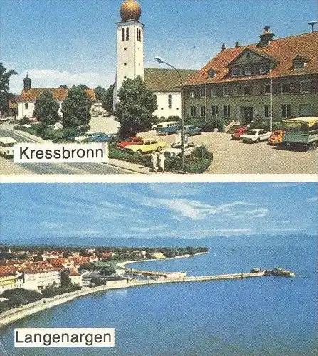 POSTKARTE GRÜSSE VOM BODENSEE FRIEDRICHSHAFEN ZEPPELIN HAGNAU LANGENARGEN NONNENHORN KRESSBRONN airship Luftschiff cpa