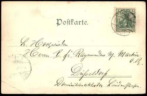 ALTE POSTKARTE GRUSS AUS URBACH VILLA BRÖCHER PASTORAT KIRCHE SCHULE KÖLN PORZ cpa postcard AK Ansichtskarte