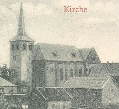 ALTE POSTKARTE GRUSS AUS URBACH VILLA BRÖCHER PASTORAT KIRCHE SCHULE KÖLN PORZ cpa postcard AK Ansichtskarte