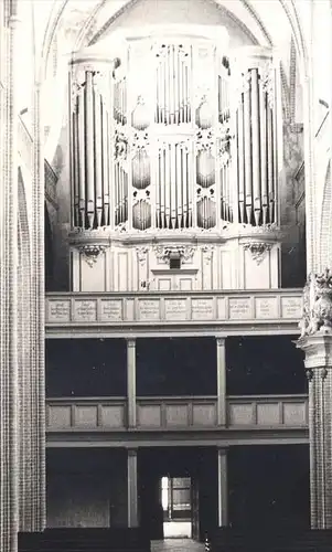 ÄLTERE KARTE HAVELBERG HAVELBERGER DOM ORGEL Gottlieb Scholtze orgue organ Original-Handabzug Haverland Foto Photo