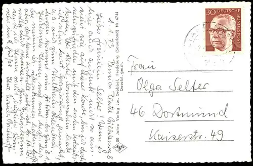 ÄLTERE POSTKARTE ALTASTENBERG HOCHSAUERLAND ASTENBERG WINTERBERG Winter Hiver Schnee snow neige cpa postcard AK