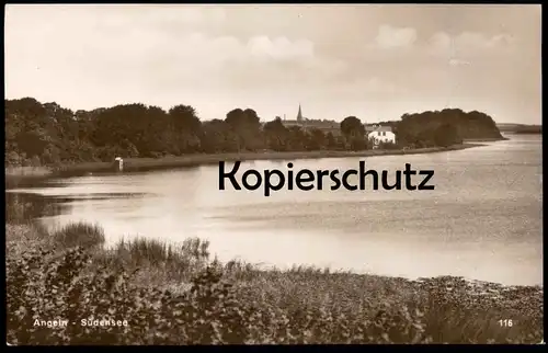 ALTE POSTKARTE ANGELN SÜDENSEE PANORAMA Sörup Soerup Schleswig-Holstein cpa postcard Ansichtskarte AK