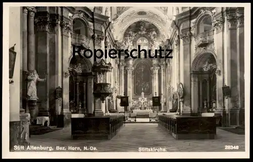 ALTE POSTKARTE STIFT ALTENBURG STIFTSKIRCHE BEZIRK HORN Kirche church église Österreich Austria Autriche cpa postcard