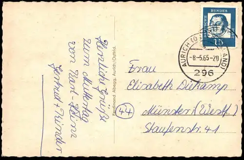 ÄLTERE POSTKARTE AURICH OSTFRIESLAND REGIERUNG Verwaltung Ansichtskarte AK cpa postcard