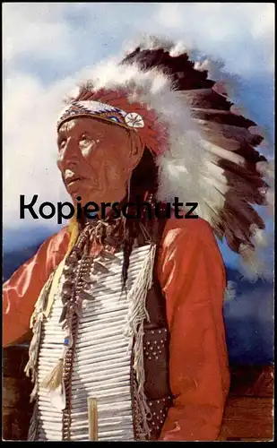 POSTKARTE OGALALA SIOUX INDIAN CHIEF BLACK ELK Ceremonial dress Indianer Indians Indien feather headdress Kopfschmuck AK