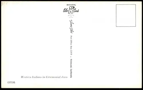 POSTKARTE WESTERN INDIANS IN CEREMONIAL DRESS White Horse Horses Pferd Indianer Indian Indien Kopfschmuck headdress AK