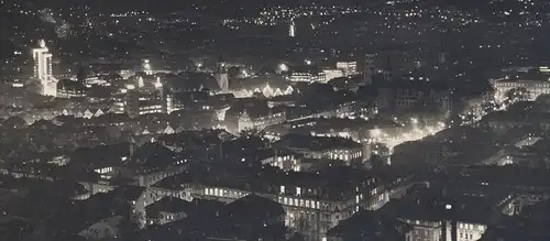 ALTE POSTKARTE STUTTGART IM LICHT bei Nacht by night la nuit cpa postcard AK Ansichtskarte Schanbacher