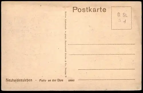 ALTE POSTKARTE NEUHALDENSLEBEN MOTIV AN DER OHRE Haldensleben Ansichtskarte AK cpa postcard