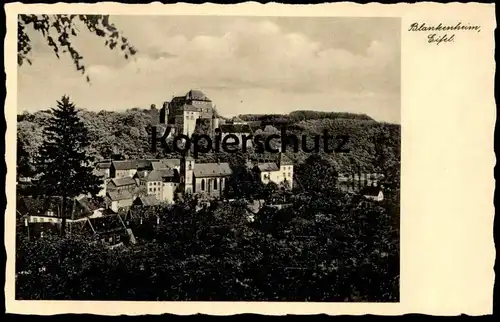 ALTE POSTKARTE BLANKENHEIM EIFEL BURG PANORAMA castle chateau cpa postcard AK Ansichtskarte