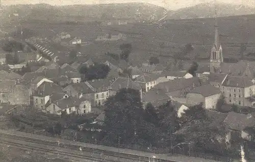 ALTE POSTKARTE RÉDANGE MOSELLE VUE GÉNÉRALE Eisenbahn-Schienen chemin de fer railway cpa postcard AK Ansichtskarte