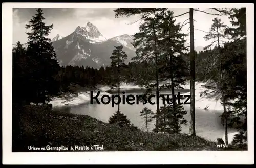 ALTE POSTKARTE URISEE MIT GERNSPITZE BEI REUTTE TIROL Austria Österreich Autriche cpa postcard Ansichtskarte AK