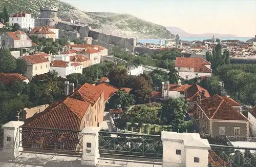 ALTE POSTKARTE RAGUSA BLICK VOM HOTEL IMPERIAL DUBROVNIK Raguse Hrvatska Kroatien Croatia Photochromie AK Ansichtskarte