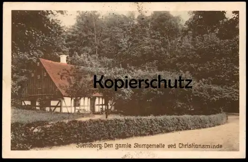 ALTE POSTKARTE SVENDBORG DEN GAMLE STAMPEMOLLE VED CHRISTIANSMINDE Danmark Denmark Dänemark Danemark Mühle mill postcard