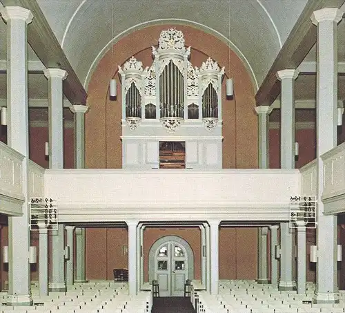 POSTKARTE BAD NENNDORF ST.-GODEHARDI KIRCHE ORGELPROSPEKT AUS DER BAROCKZEIT ORGEL interieur l'église orgue organ church