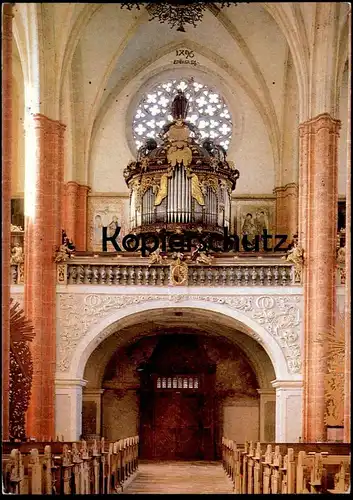 POSTKARTE NEUBERG AN DER MÜRZ STIFTSKIRCHE ORGEL MIT ROSETTE 1327 Rundorgel Barock eglise orgue organ cpa Steiermark