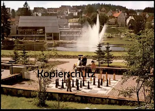 ÄLTERE POSTKARTE SCHONACH KURPARK SCHACH CHESS ÉCHECS Schachbrett partie d'échecs Schachspiel Ansichtskarte cpa postcard