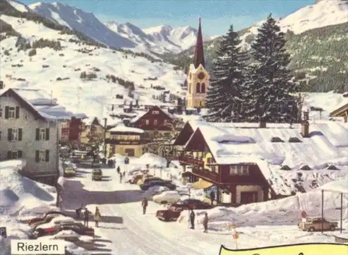 ÄLTERE POSTKARTE GRUSS VOM KLEINEN WALSERTAL MITTELBERG HIRSCHEGG RIEZLERN BAAD KANZELWANDBAHN KLEINWALSERTAL AK