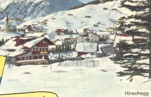 ÄLTERE POSTKARTE GRUSS VOM KLEINEN WALSERTAL MITTELBERG HIRSCHEGG RIEZLERN BAAD KANZELWANDBAHN KLEINWALSERTAL AK