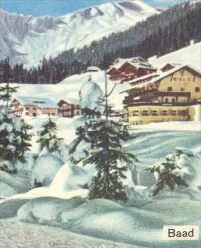 ÄLTERE POSTKARTE GRUSS VOM KLEINEN WALSERTAL MITTELBERG HIRSCHEGG RIEZLERN BAAD KANZELWANDBAHN KLEINWALSERTAL AK