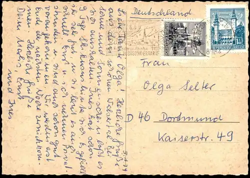 ÄLTERE POSTKARTE GRUSS VOM KLEINEN WALSERTAL MITTELBERG HIRSCHEGG RIEZLERN BAAD KANZELWANDBAHN KLEINWALSERTAL AK