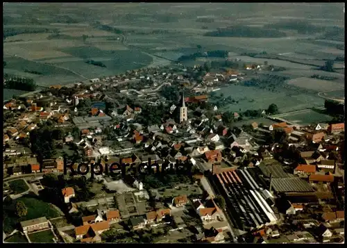 ÄLTERE POSTKARTE LAER ÜBER MÜNSTER BEI HORSTMAR KREIS STEINFURT LUFTBILD PANORAMA TOTAL Luftaufnahme Fliegeraufnahme AK