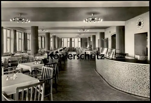 ÄLTERE POSTKARTE KLINGENTHAL SACHSEN HO-SPORTHOTEL WALDGUT Interieur Aschberg Ansichtskarte cpa postcard AK