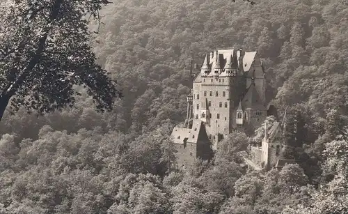 ÄLTERE POSTKARTE BURG ELTZ PANORAMA WIERSCHEM Maifeld Polch Schloss castle chateau postcard cpa Ansichtskarte AK