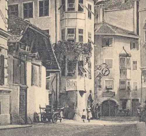 ALTE POSTKARTE DAS BATZENHÄUSL IN BOZEN 1902 Ca de Bezzi Batzenhäusel Bolzano Alto Adige Val Gardena Dolomiti