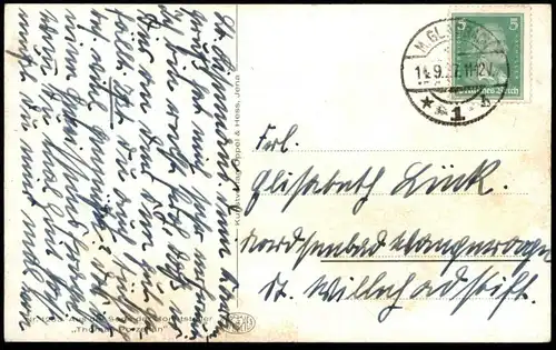 ALTE KÜNSTLER POSTKARTE ZWERG GUCKLIGUCK JAGD SCHMETTERLING PAUL LOTHAR MÜLLER BUTTERFLY HUNTING Dwarf Midget