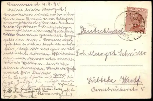 ALTE POSTKARTE GRUPPO SELLA 2946 m Dolomiten Dolomiti Alto Adige Italia Italy Italien Mountain postcard Verlag Ghedina