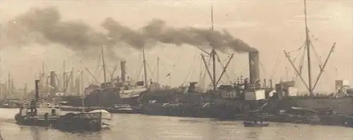 ALTE POSTKARTE EMDEN AUSSENHAFENPARTIE Dampfer Steamship steamer Steamboat bateau à vapeur cargo ship Hafen harbour port