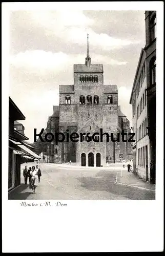 ÄLTERE POSTKARTE MINDEN IN WESTFALEN DOM 1958 Kirche church église cpa postcard AK Ansichtskarte