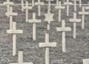 ALTE POSTKARTE LUXEMBOURG CIMETIÈRE AMÉRICAIN À HAMM Soldaten-Friedhof cemetery jewish grave jew Luxemburg cpa postcard