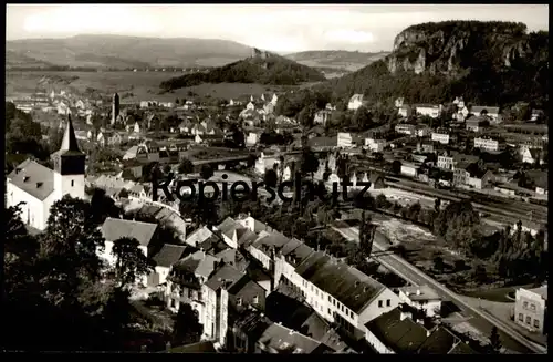 ÄLTERE POSTKARTE BLICK AUF GEROLSTEIN EIFEL PANORAMA Bahnhof station gare AK Ansichtskarte cpa postcard