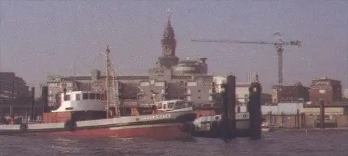POSTKARTE HAMBURG HAFEN MS SCHIFF ASTRO COACH PANAMA KRAN ROLEX cargo ship bateau crane grue cpa Ansichtskarte postcard