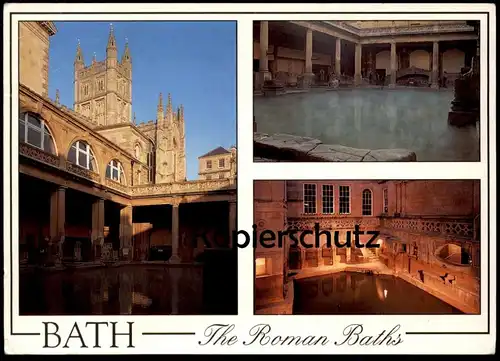 ÄLTERE POSTKARTE SOMERSET BATH THE ROMAN BATHS Römische Bäder bain romaine Römer Romans cpa postcard AK Ansichtskarte