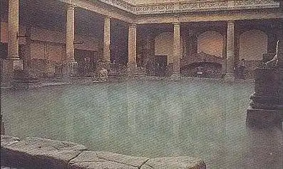 ÄLTERE POSTKARTE SOMERSET BATH THE ROMAN BATHS Römische Bäder bain romaine Römer Romans cpa postcard AK Ansichtskarte