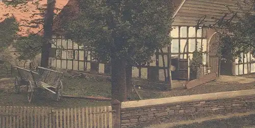 ALTE POSTKARTE WESTFÄLISCHES BAUERNHAUS Stempel Osnabrück 1910 Haus traditional house farm Bauernhof Ansichtskarte cpa