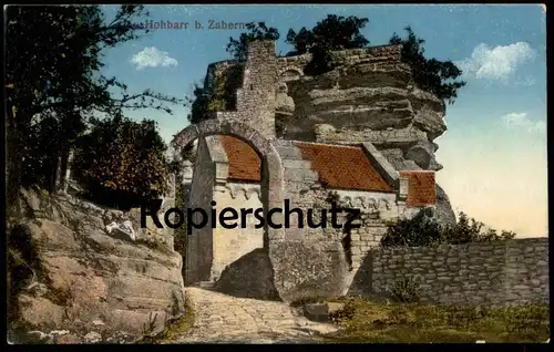 ALTE POSTKARTE RUINE HOHBARR VOGESEN BEI ZABERN Haut Barr Saverne Vosges Burg Castle postcard cpa AK