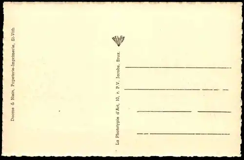 ALTE POSTKARTE ST. VITH ECOLE ET HALLE DE GYMNASTIQUE SCHULE & TURNHALLE Ansichtskarte AK postcard cpa St-Vith