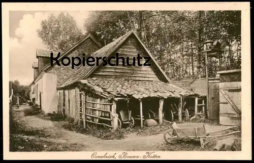 ALTE POSTKARTE OSNABRÜCK BAUERN KOTTEN Bauernhaus Haus traditional house farm Bauernhof Ansichtskarte cpa AK Osnabrueck