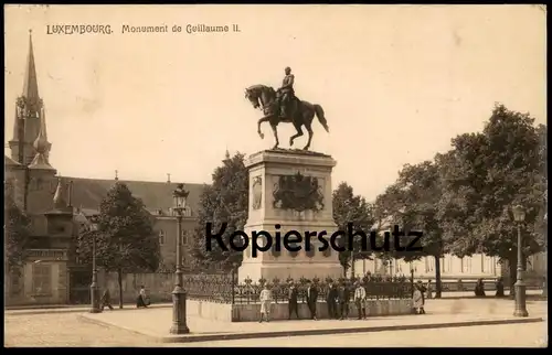 ALTE POSTKARTE LUXEMBOURG MONUMENT DE GUILLAUME II Luxemburg cpa postcard Ansichtskarte AK