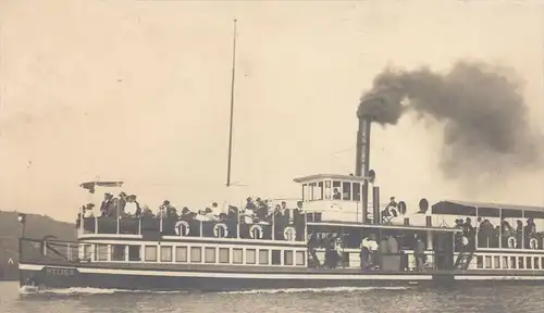 ALTE POSTKARTE WÖRTHERSEE DAMPFER HELIOS steam ship bateau à vapeur Woerthersee Kärnten Austria postcard Ansichtskarte