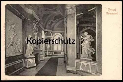 ALTE POSTKARTE CASSEL MARMORBAD Erotik Skulptur Skulpturen erotic sculpture eroticism bath Kassel postcard Ansichtskarte