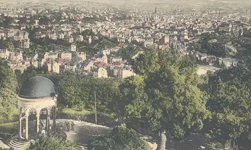 ALTE POSTKARTE WIESBADEN 1906 TOTALANSICHT VOM NEROBERG PANORAMA Ansichtskarte AK cpa postcard