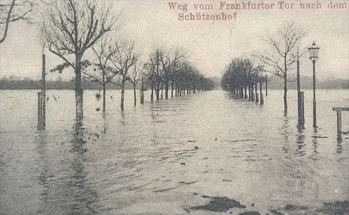 ALTE POSTKARTE ZIRKUS SARRASANI ABBAU BEI HOCHWASSER LEIPZIG Cirkus Circus cirque flood Flut cpa postcard Ansichtskarte