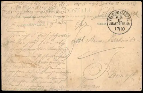ALTE POSTKARTE PLESSIER-DE-ROYE DE LASSIGNY OISE CHATEAU PIGNON ET TOURELLE ANCIENNE RÉSIDENCE castle cpa Feldpost 1914